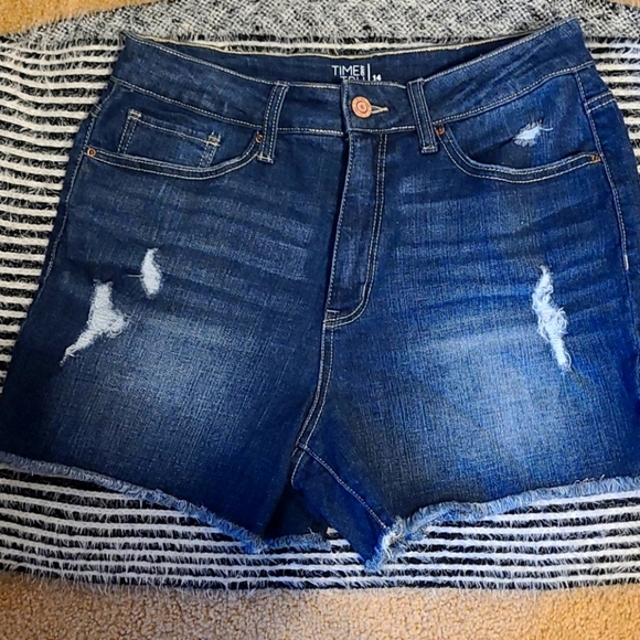 Time and Tru Pants - E7: TIME AND TRU: SIZE 14 HIGH RISE WOMEN SHORTS